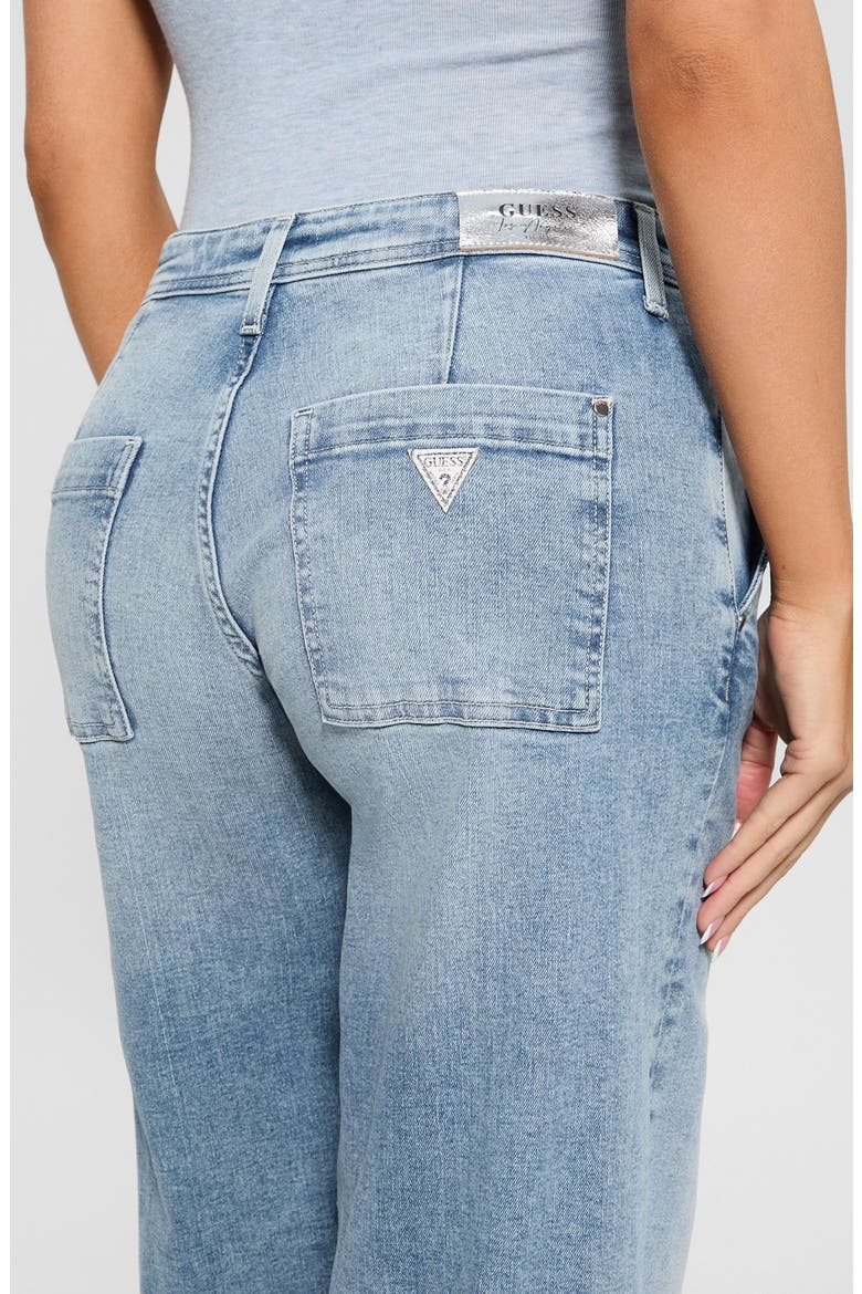 Zoya Crop Wide Leg Jeans, Alternate, color, BELT-OPEN