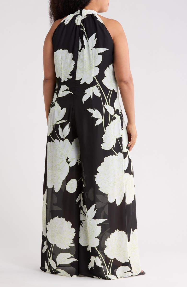 BY DESIGN Carmella Wide Leg Jumpsuit, Alternate, color, Graphic Garden