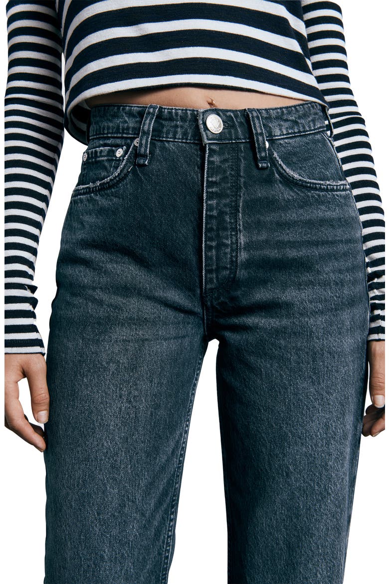 Alex High Waist Straight Leg Jeans, Alternate, color, DEKALB