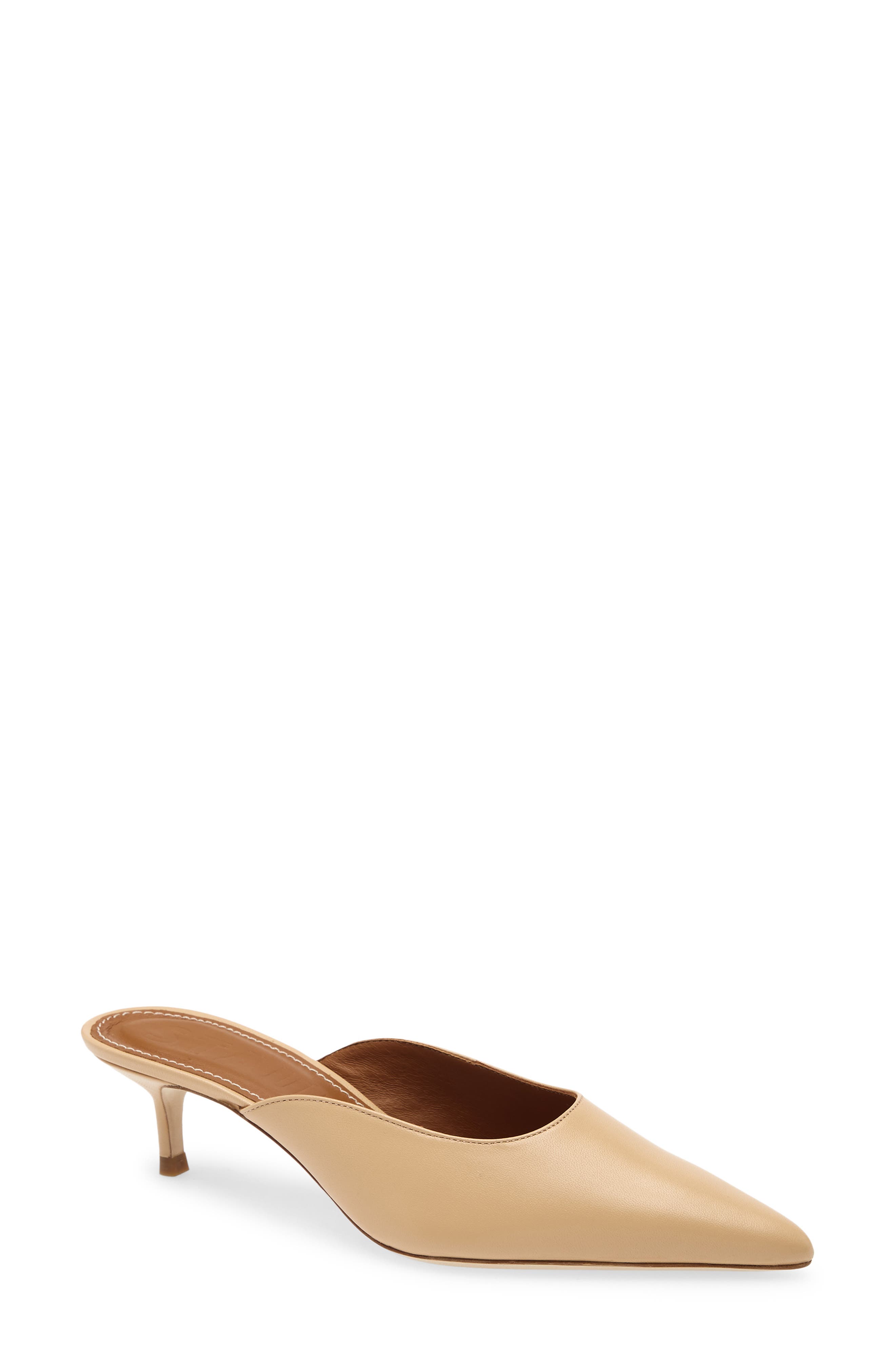 STAUD Sebastian Kitten Heel Mule, Main, color, Porcini