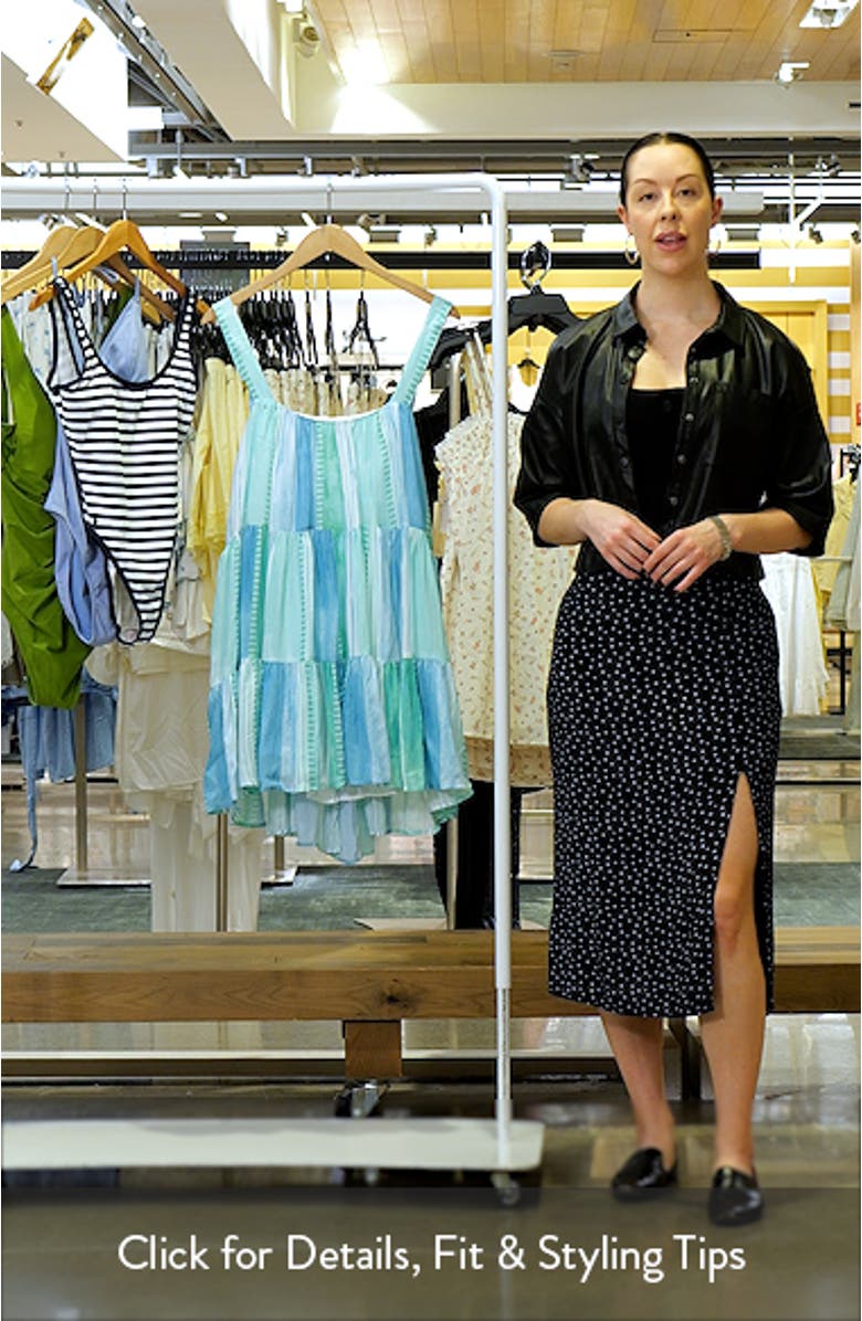 Tiered Trapeze Cover-Up Dress, sales video thumbnail