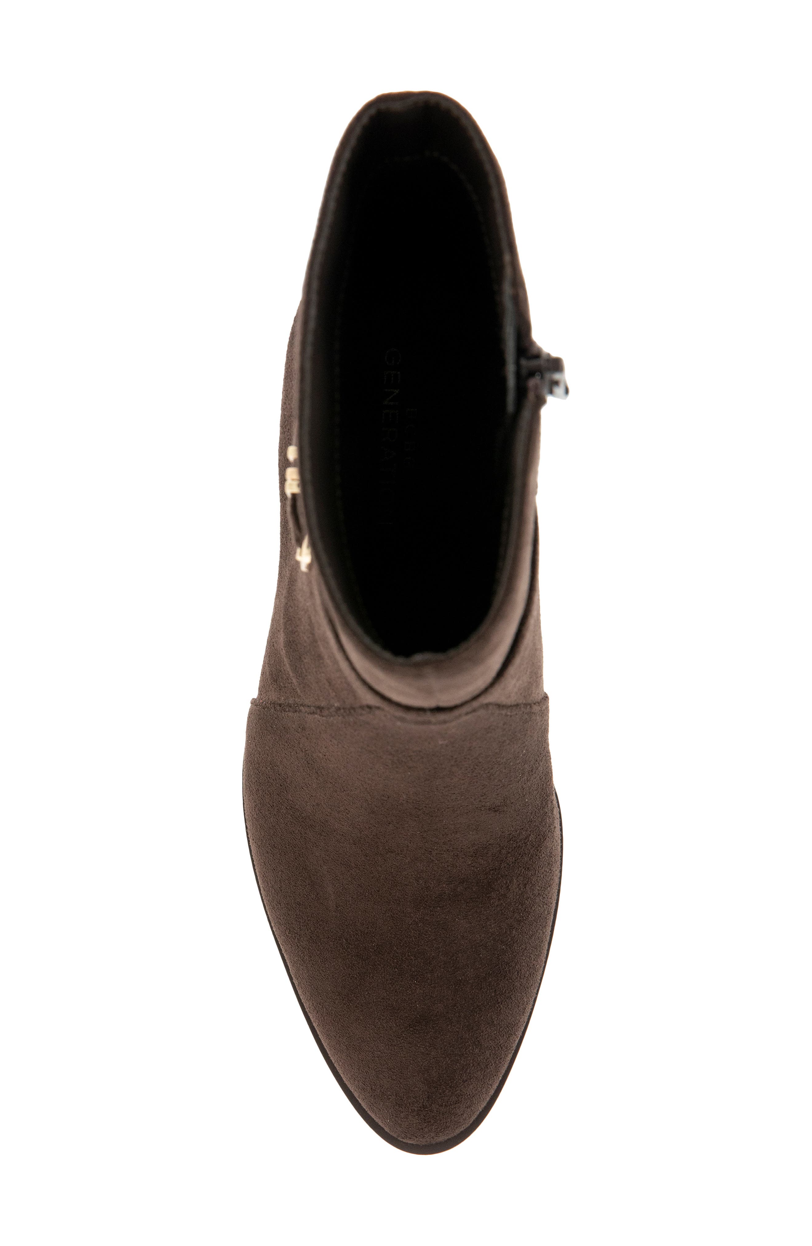Wymer Block Heel Bootie, Alternate, color, DARK BROWN