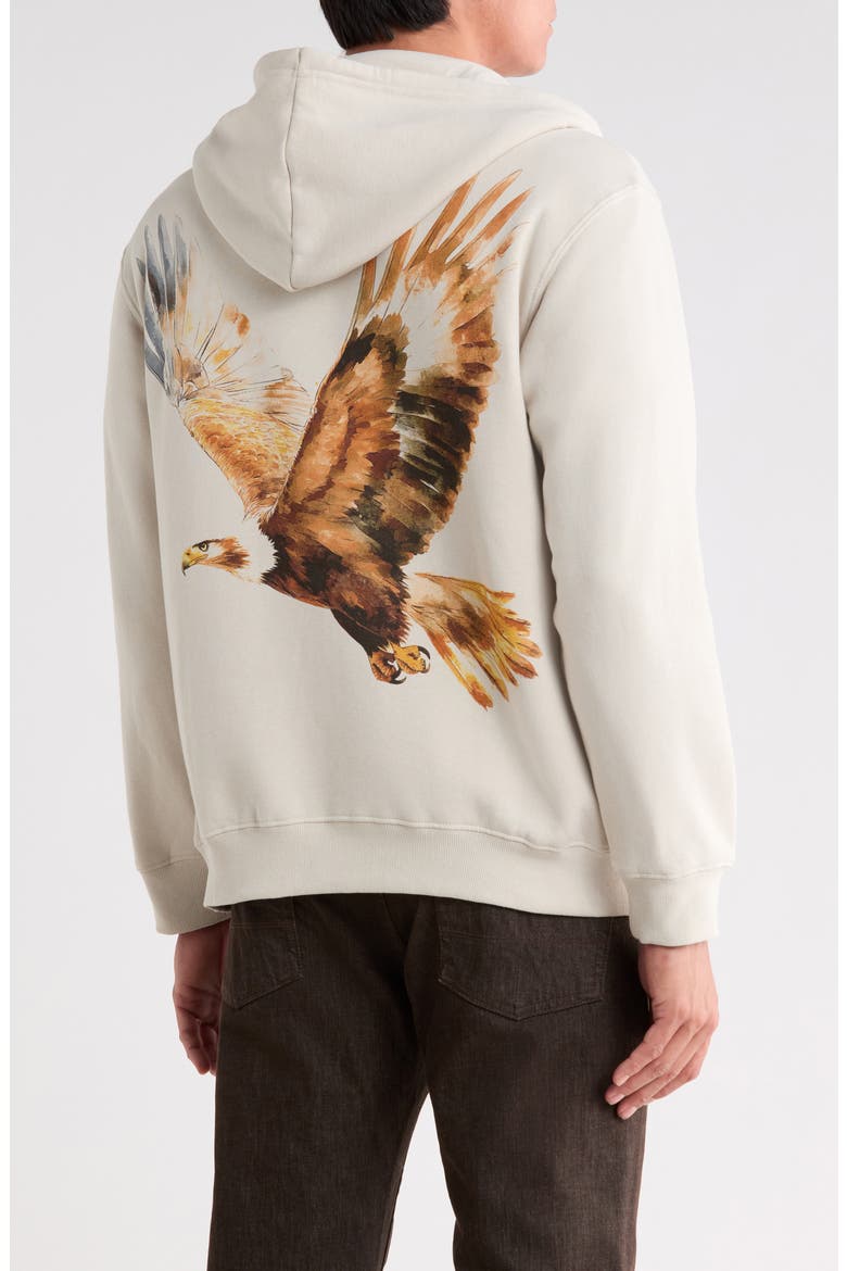 Eagle Soar Zip Front Hoodie, Alternate, color, GREY