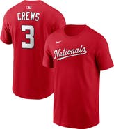 Nike Men's Nike Dylan Crews Red Washington Nationals Name & Number T-Shirt