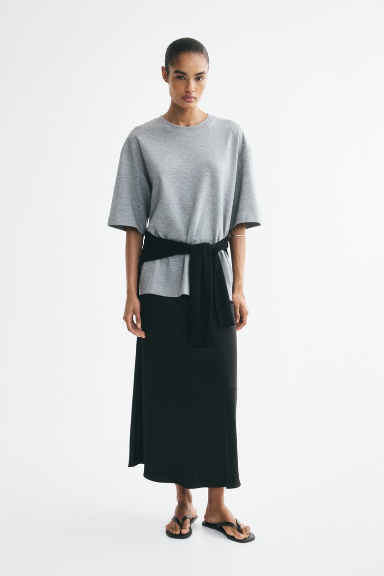 Midi Skirt, Alternate, color, Black
