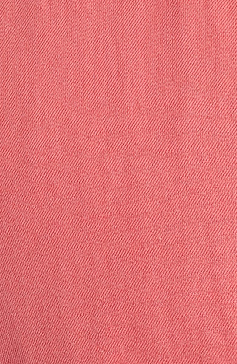 Peter Millar Canal Linen & Cotton Sport Shirt, Alternate, color, Geranium