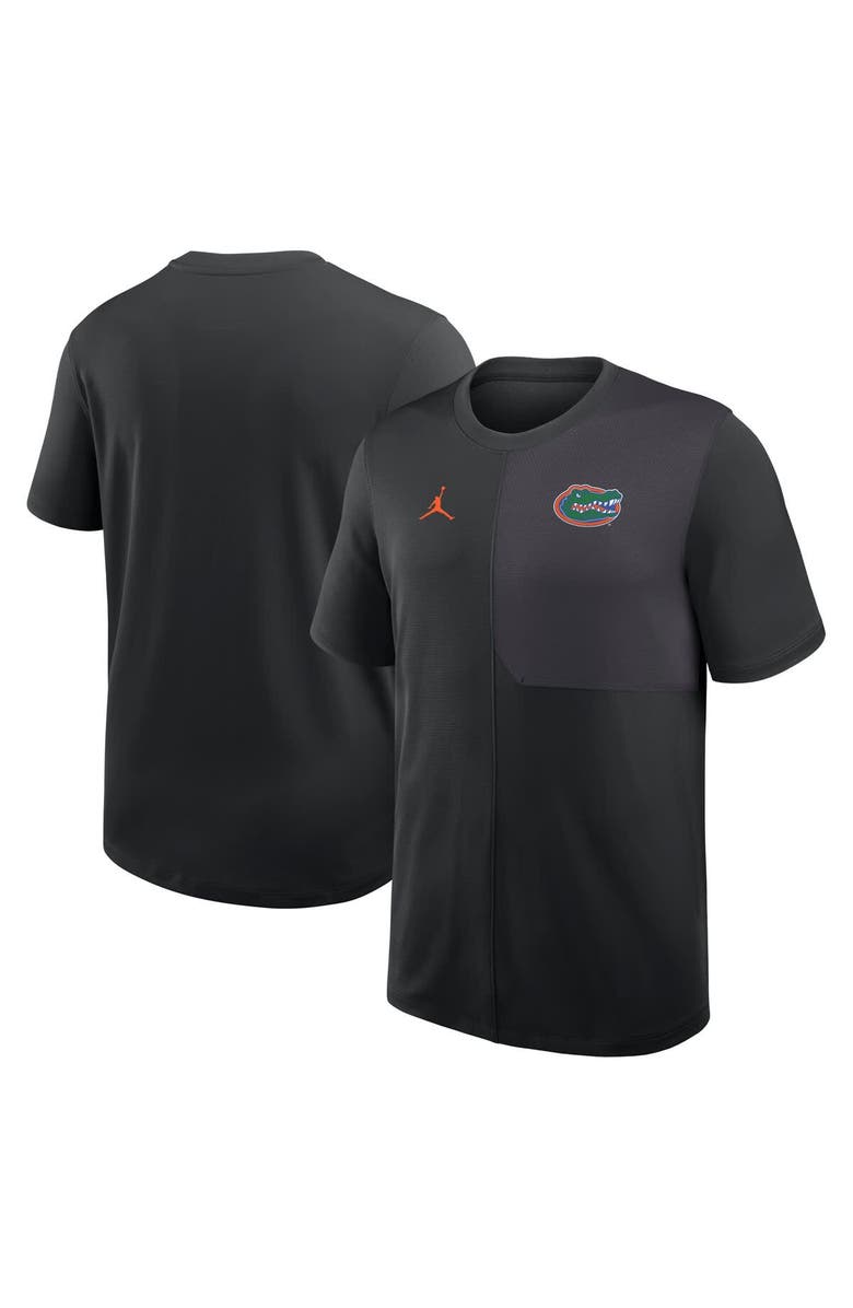 Jordan Brand Men's Jordan Brand Black Florida Gators 2025 Sideline UV Performance Coach T-Shirt, Alternate, color, 