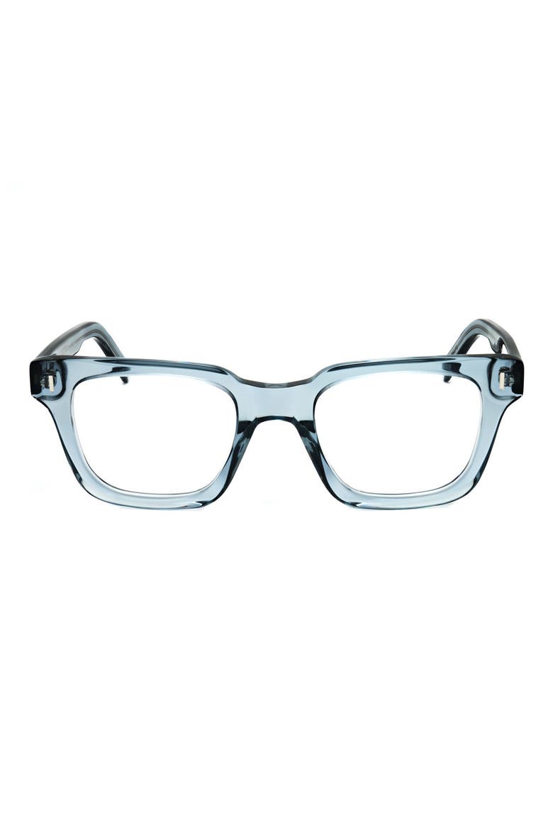 50mm Rectangular Optical Glasses, Main, color, BLUE