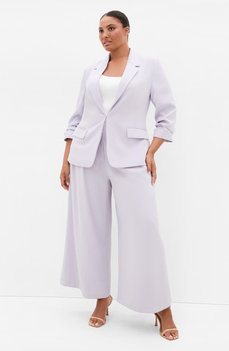 City Chic Abbie Wide Leg Pants, Alternate, color, Lilac