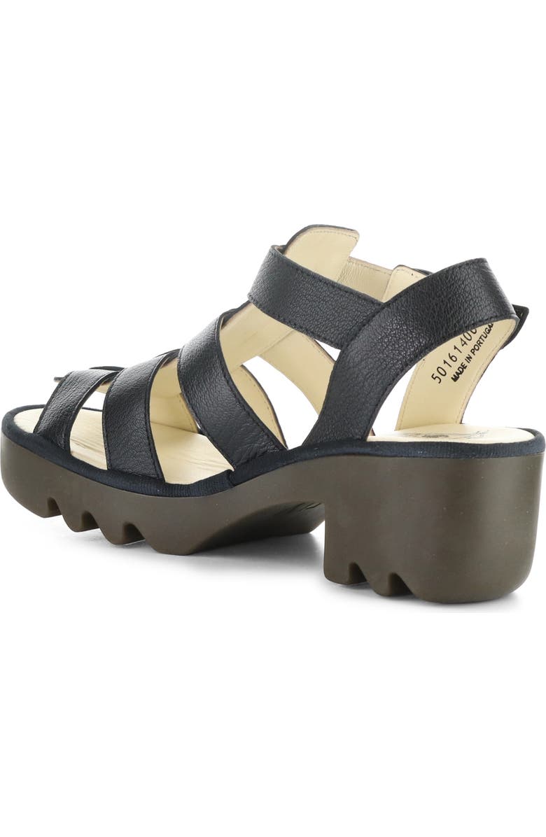 Fly London Lug Sole Sandal, Alternate, color, Black