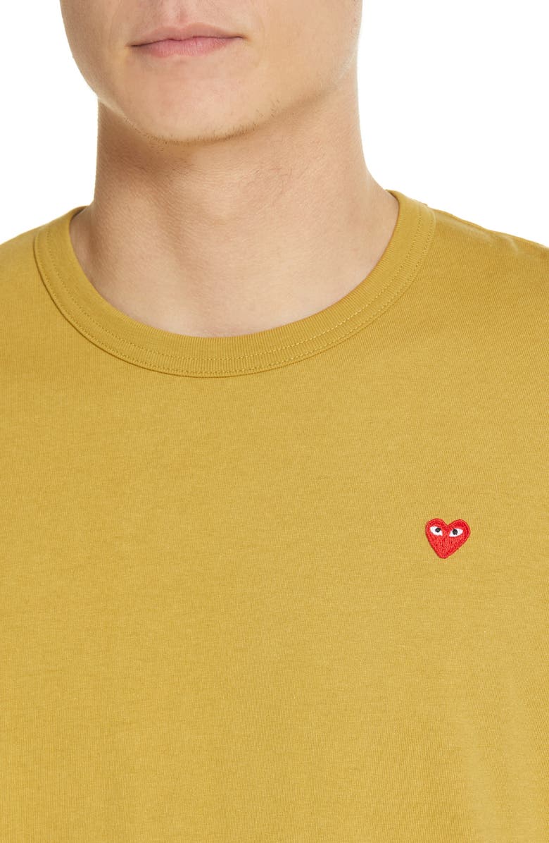 Comme des Garçons PLAY Colorblock Long Sleeve Cotton T-Shirt, Alternate, color,