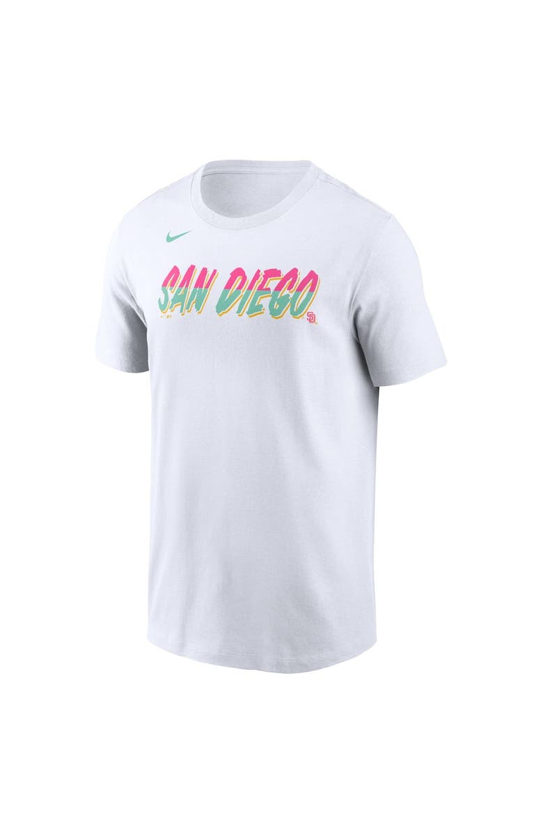 Nike Men's Nike White San Diego Padres City Connect Wordmark T-Shirt, Alternate, color, 