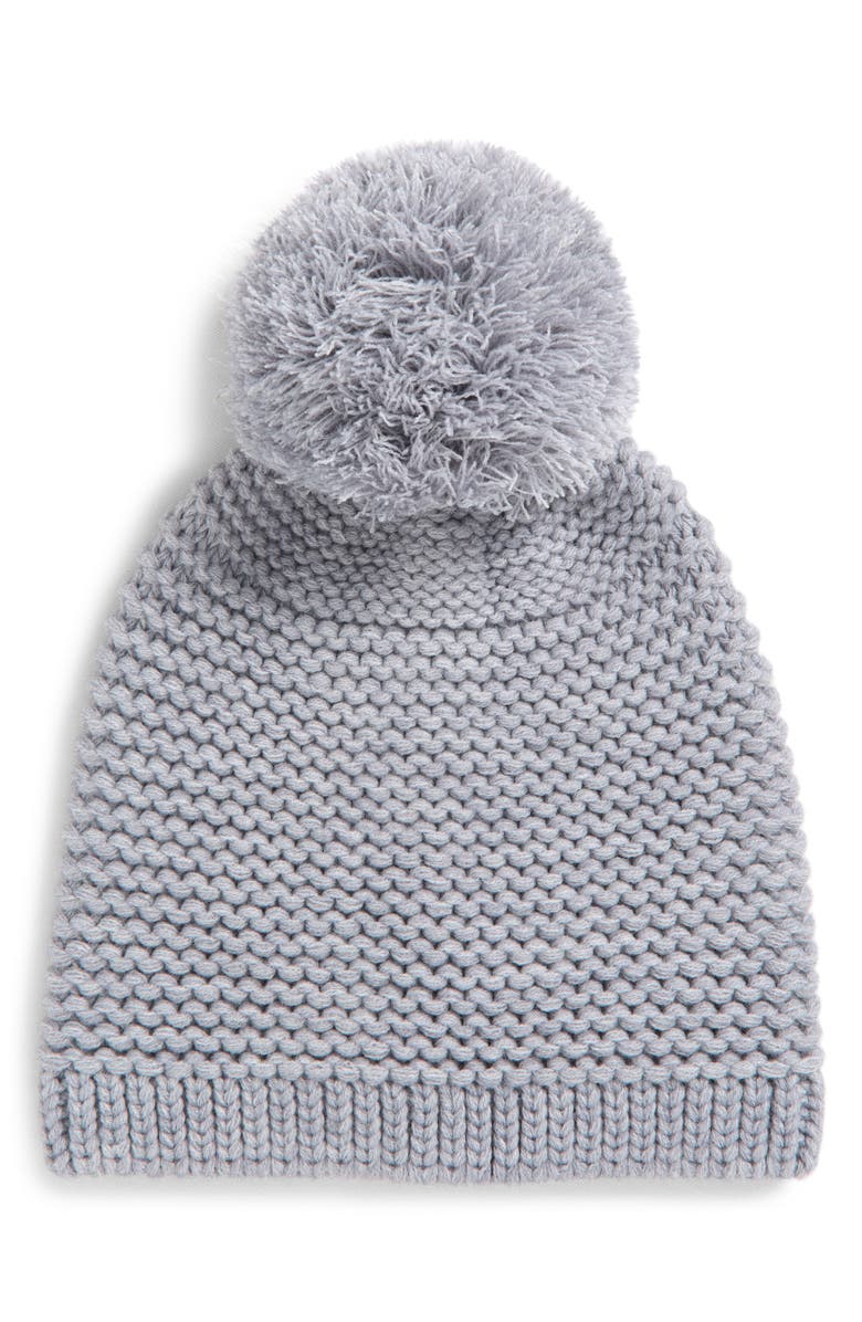 UGG<sup>®</sup> Chunky Knit Beanie with Pompom, Main, color, Light Grey