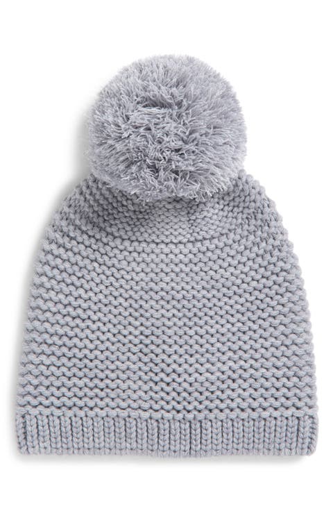 Chunky Knit Beanie with Pompom