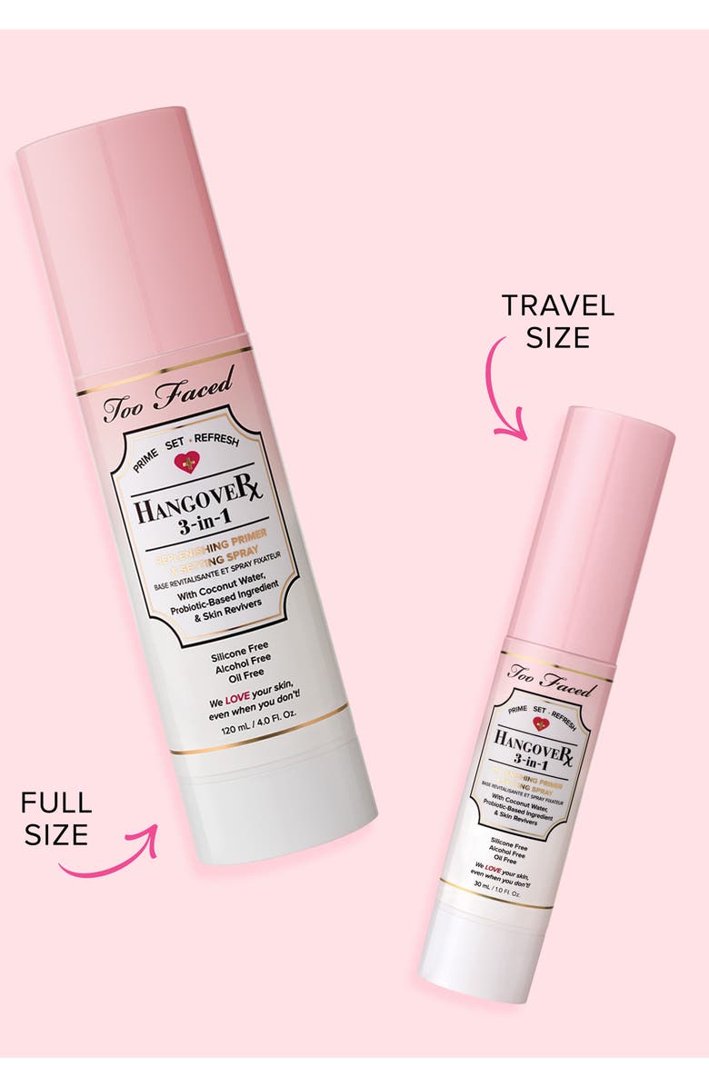 Too Faced Hangover 3-in-1 Replenishing Primer & Setting Spray, Alternate, color,