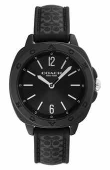 COACH Kitt Silicone Strap Watch, 35.4mm