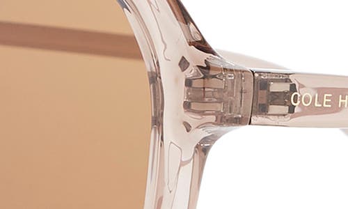 Cole Haan 57mm Modified Rectangular Sunglasses In Taupe Crystal