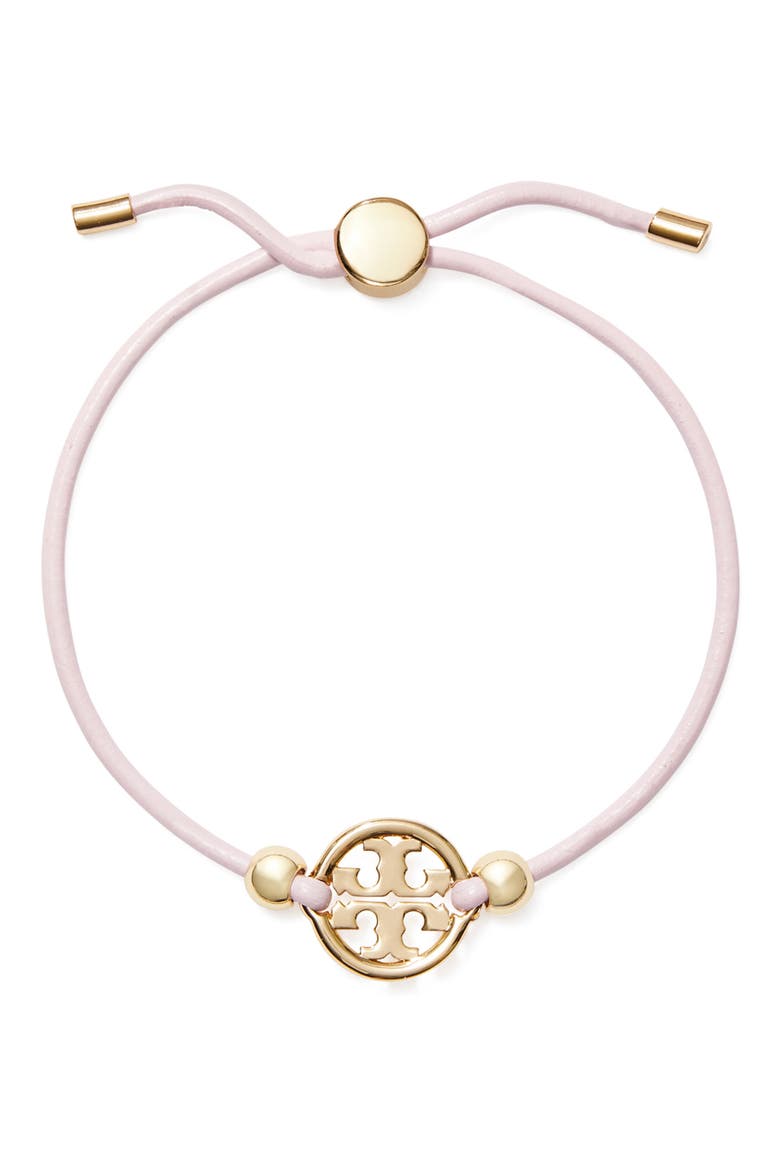 Icon Slider Bracelet, Main, color, TORY GOLD / PINK