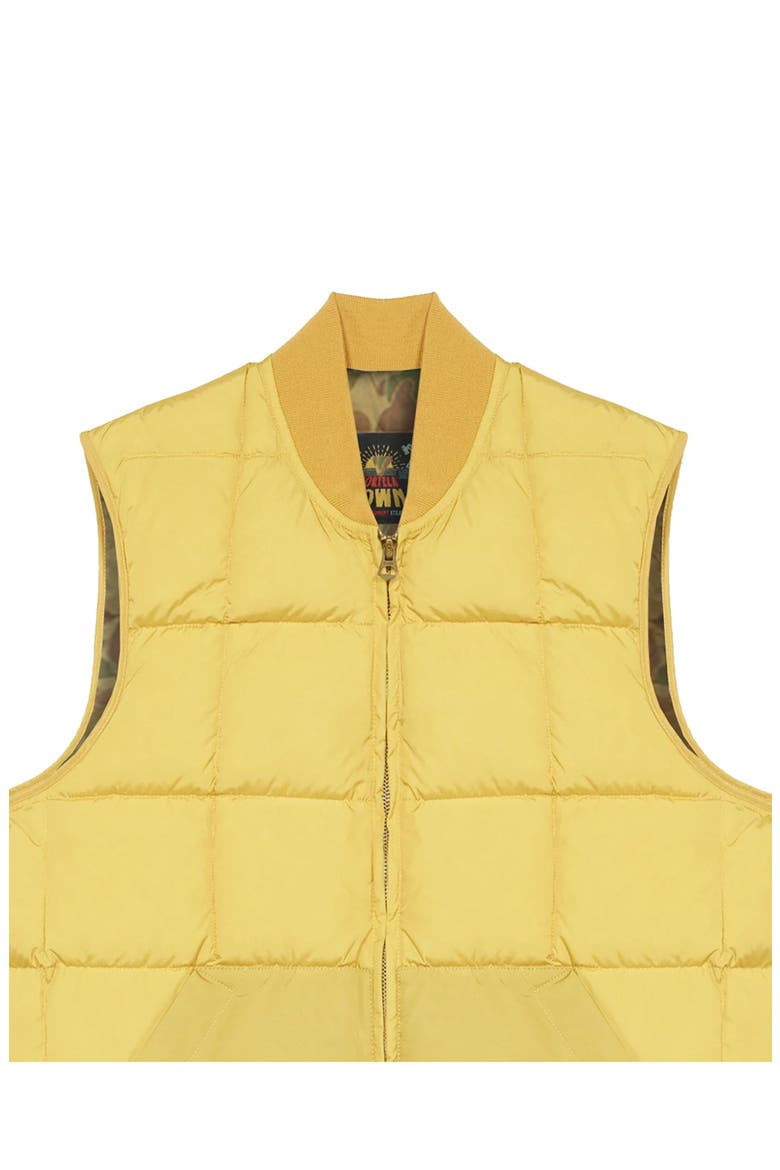 Nylon Vest2 with Camouflage Lining, Alternate, color, YELLOW