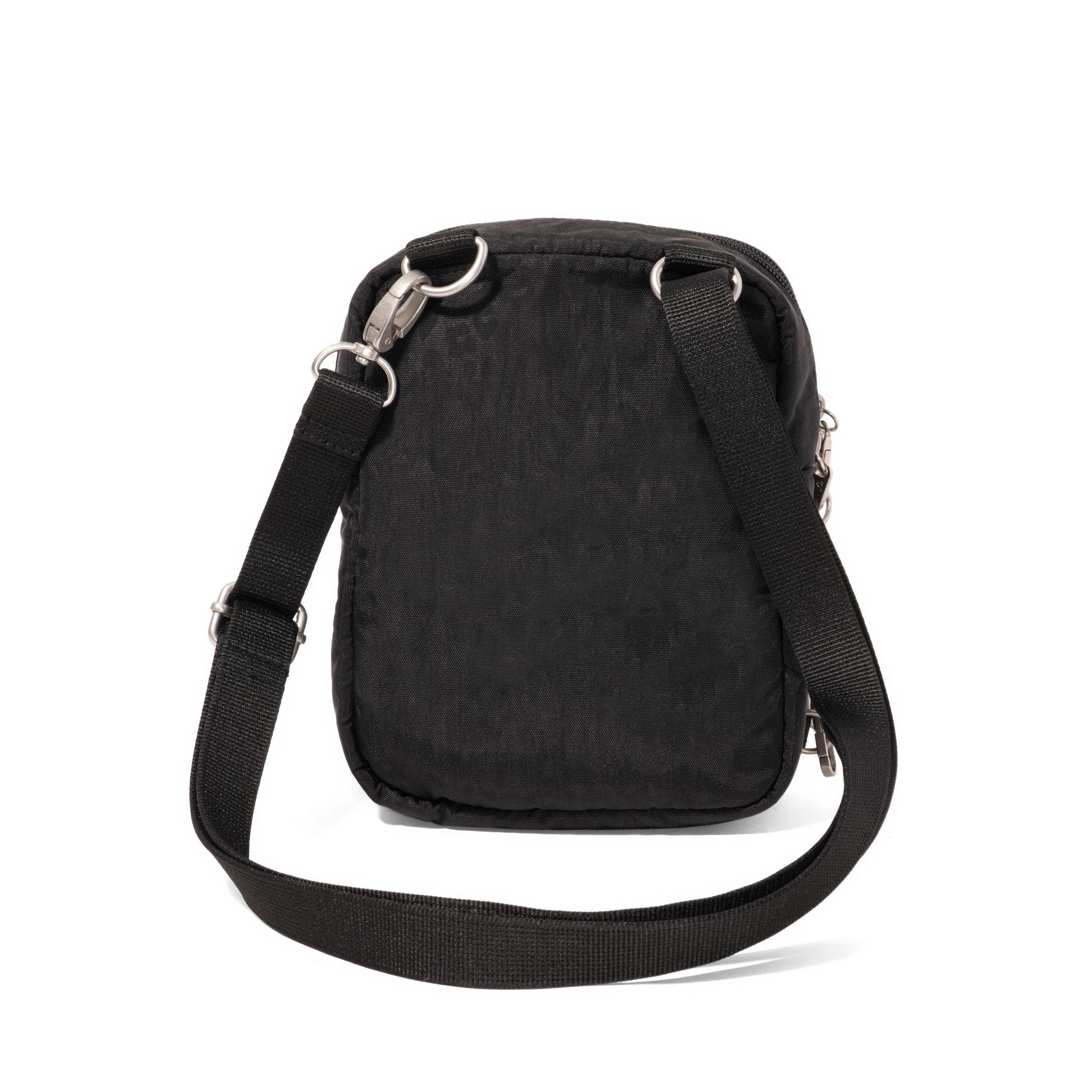 BAGGALLINI Securtex Anti-Theft Mini Everything Crossbody, Alternate, color, Black Cheetah Emboss