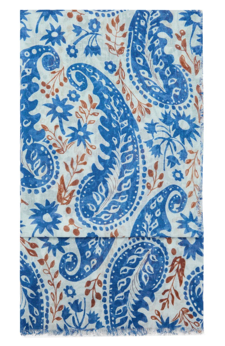 MANGO Paisley Scarf, Main, color,
