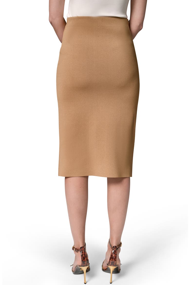 Sweater Midi Pencil Skirt, Alternate, color, FAWN
