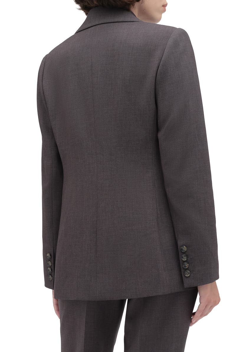 Favorite Daughter The Phoebe Double Breasted Blazer, Alternate, color, Grey Suiting
