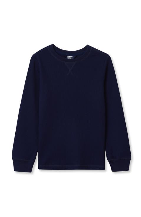 Boys Long Sleeve Waffle Thermal Shirt