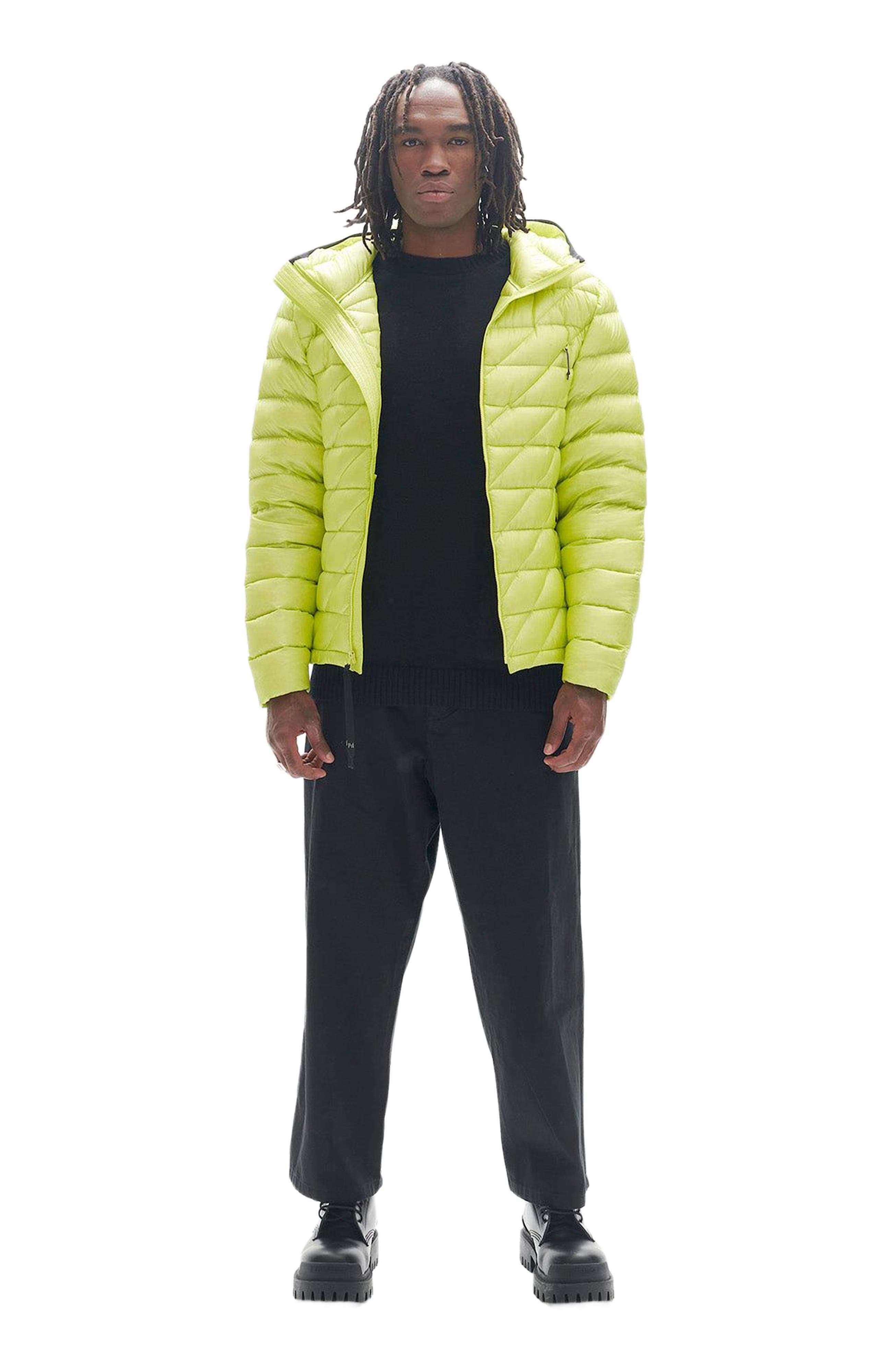 Holden Outerwear Packable Down Jacket in Yellow 