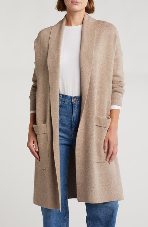 Alicia Open Front Long Cardigan