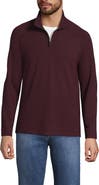 Lands' End Long Sleeve Raglan Hybrid Quarter Zip