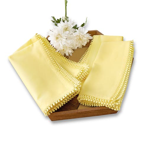 Linen Dinner Napkins Set of 4, 20 x 20" - Maddie