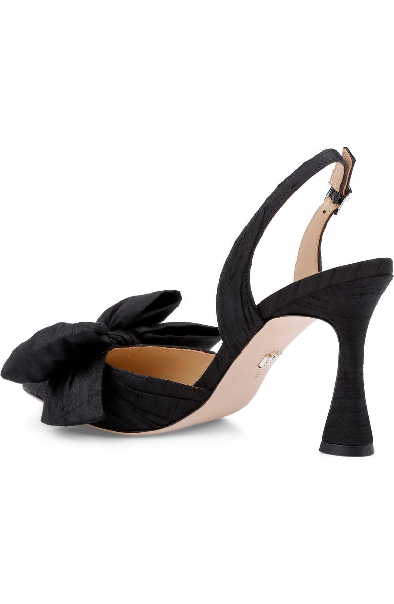 BADGLEY MISCHKA Olisa Slingback Pointed Toe Pump, Alternate, color, Black Silk