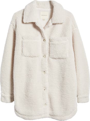 Thread & Supply Plaid Fleece Shirt Jacket | Nordstrom
