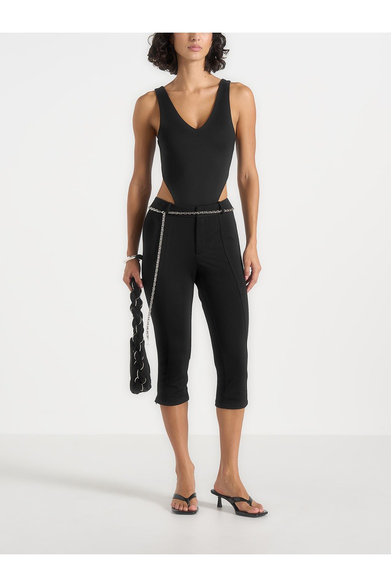 Una Capri Leggings, Main, color, Black