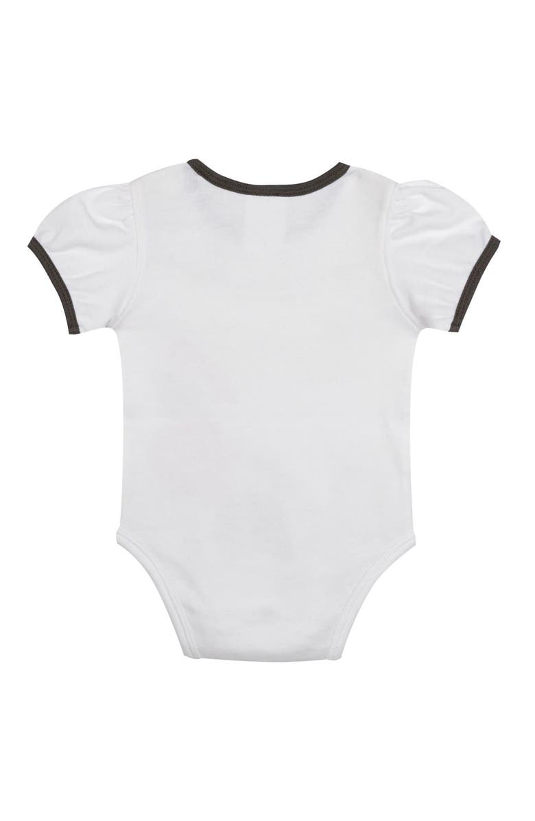 Outerstuff Newborn White/Brown San Diego Padres Sweet Catcher 3-Piece Bodysuit, Headband and Skirt Set, Alternate, color, White