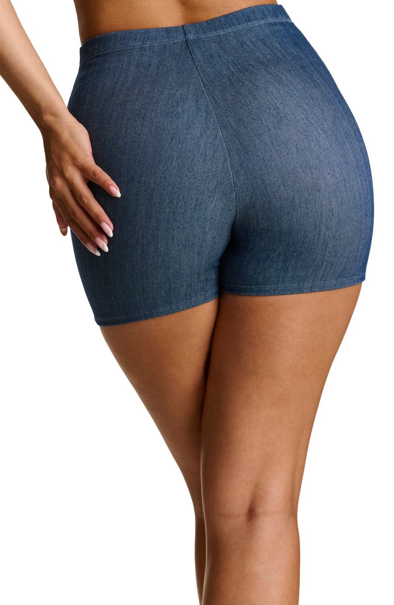 Naked Wardrobe Denim Fit Shorts, Alternate, color, Denim