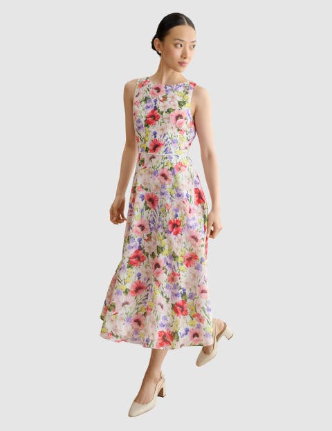 Carly Floral Midi Dress