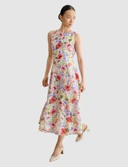 HOBBS LONDON Carly Floral Midi Dress
