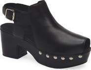 Chocolat Blu Galla Slingback Peep Toe Platform Clog