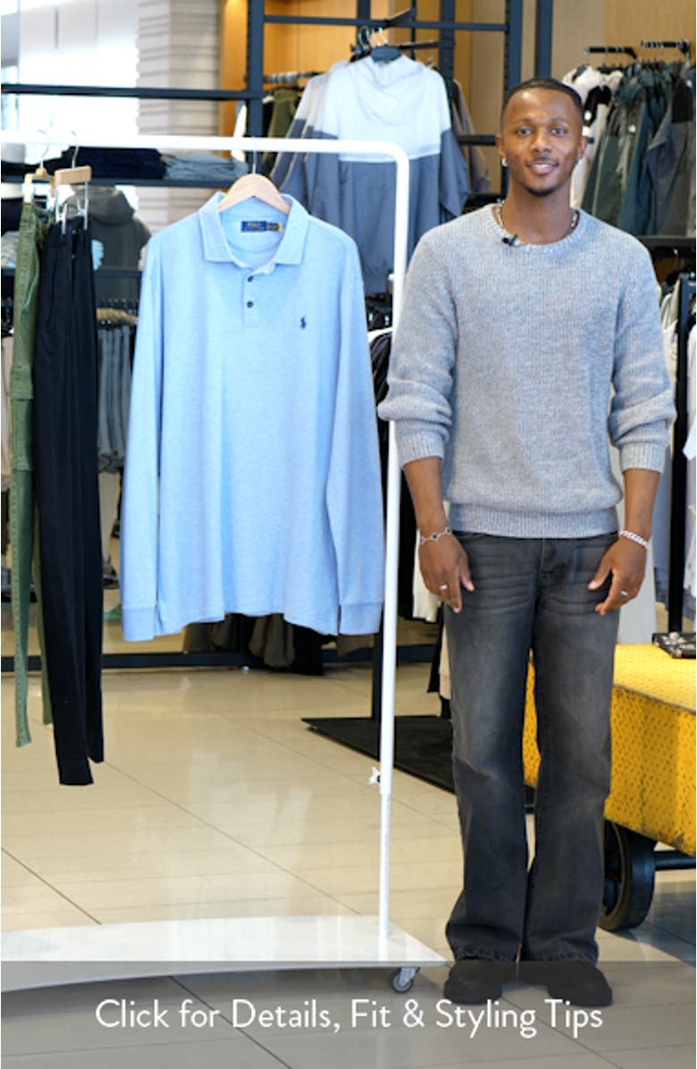 Luxury Long Sleeve Jersey Polo, sales video thumbnail