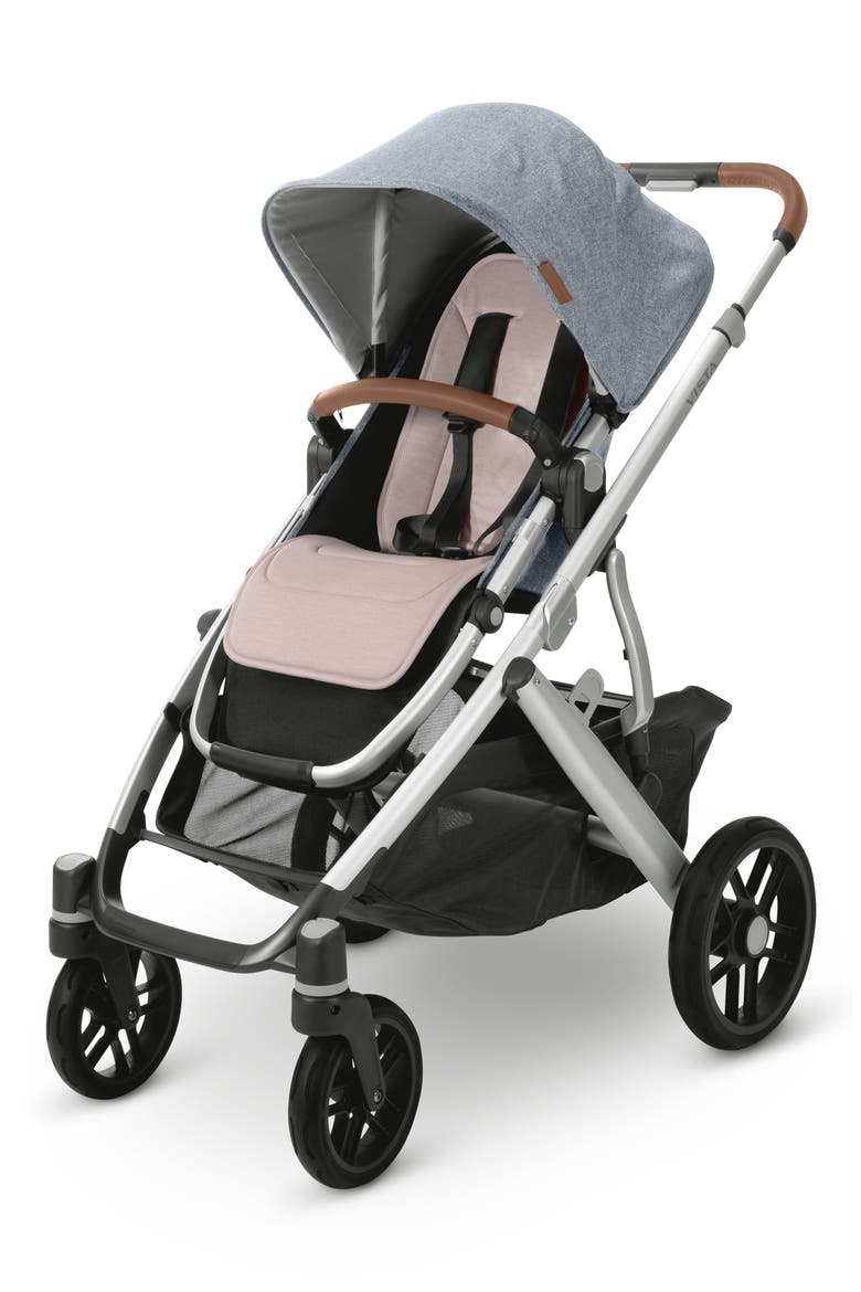 Reversible Water Resistant Seat Liner for VISTA & CRUZ Strollers, Alternate, color, DUSTY PINK/COZY KNIT