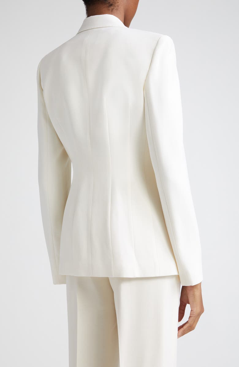 Lafayette 148 New York Notch Lapel Fitted Wool & Silk Blazer, Alternate, color,