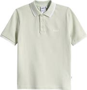 BOSS Kidswear Kids' Tipped Cotton Pique Polo