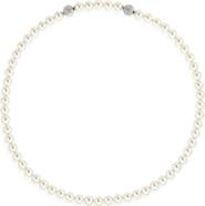 Swarovski Matrix Faux Pearl Tennis Necklace