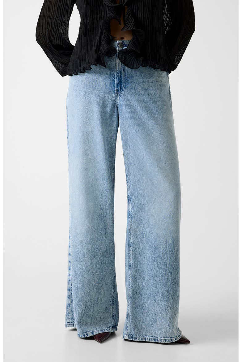 Wide Leg Jeans, Alternate, color, DURF-NAVY