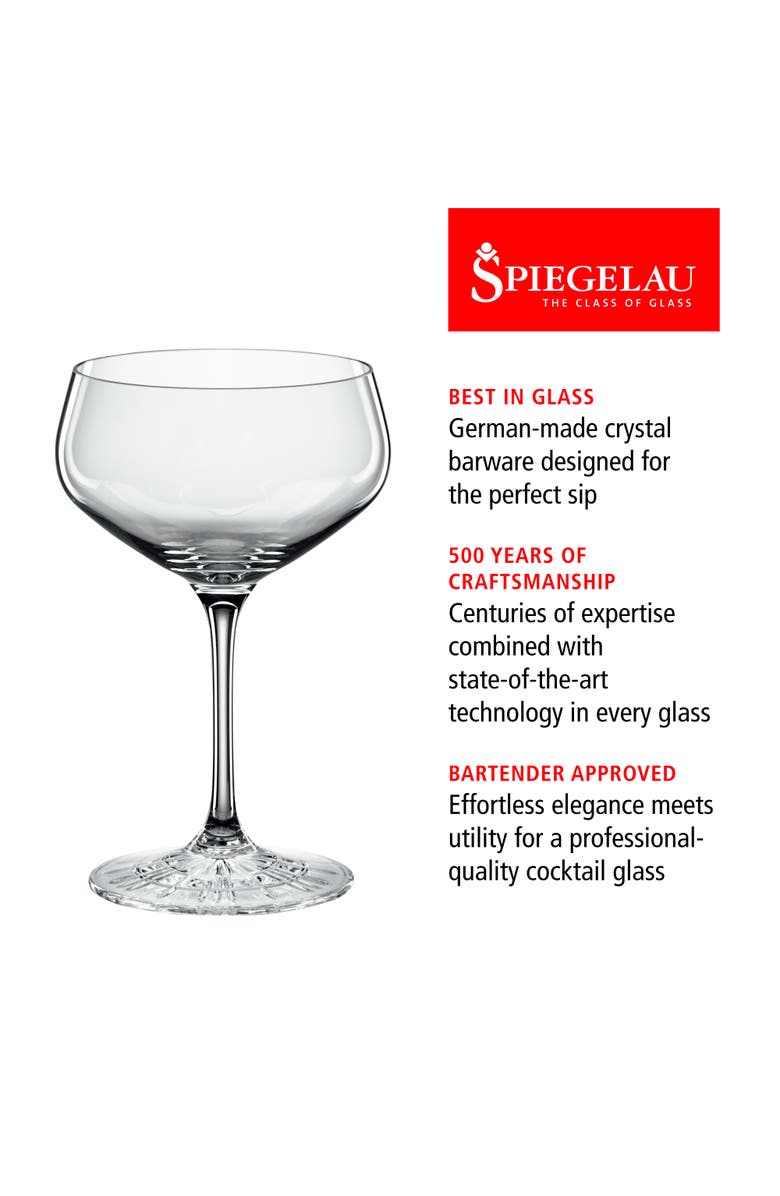SPIEGELAU Perfect Coupette Glass Set of 4, Alternate, color, Clear
