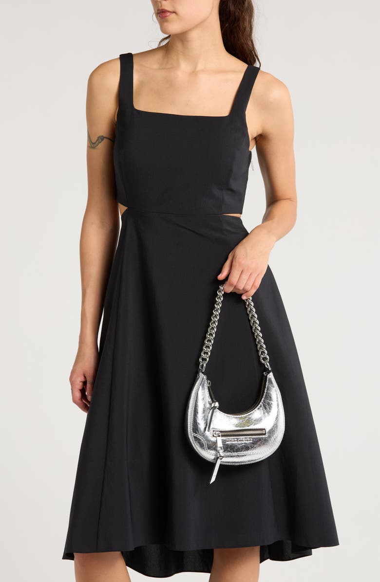 Marc Jacobs Mini Crescent Metallic Crossbody Bag, Alternate, color,