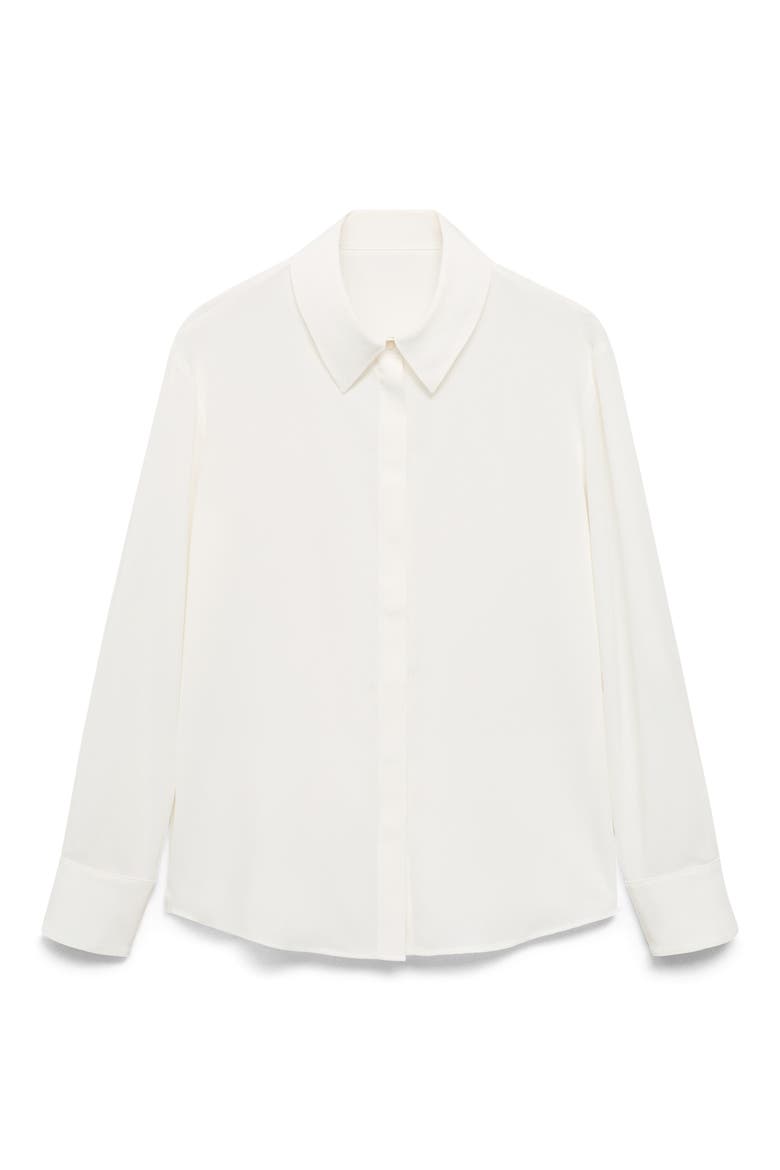 Print Button-Up Shirt, Alternate, color, OFF WHITE