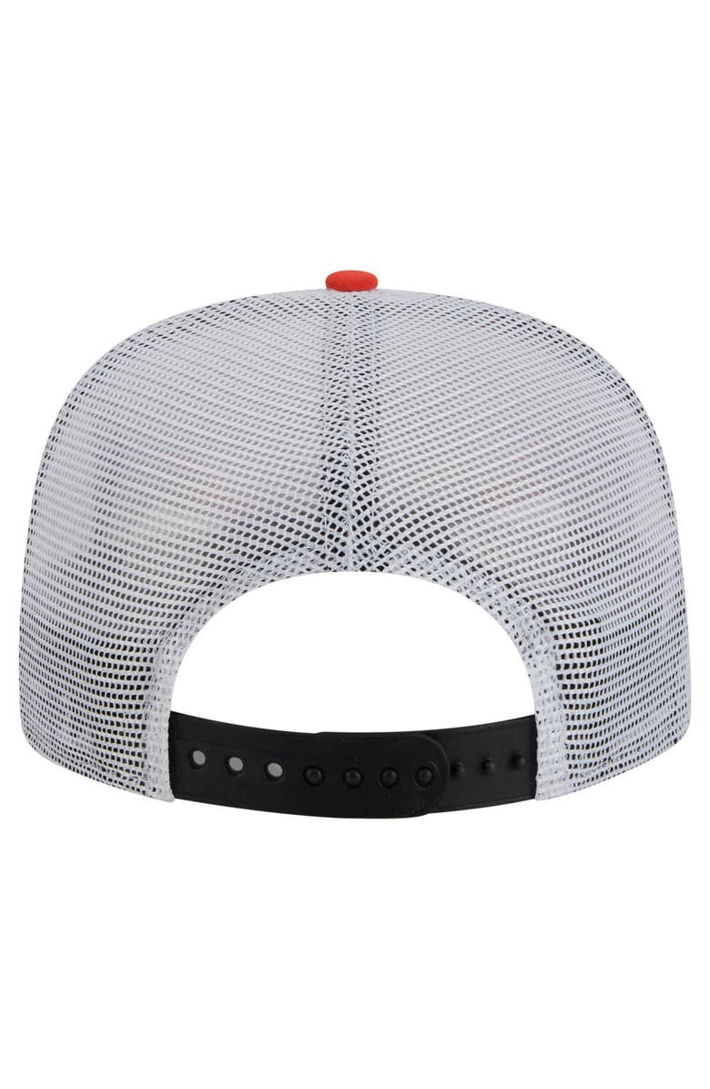 New Era Men's New Era Black/Orange Anaheim Ducks Throwback V-Dye Adjustable Golfer Hat, Alternate, color, Black